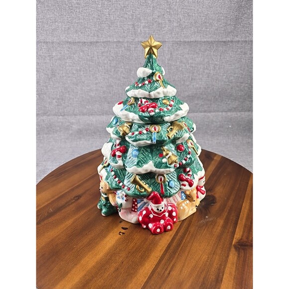 Hearthston Christmas TreeCookie Jar Holiday Christmas‎ In Box - Picture 1 of 10